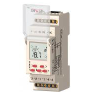 Zamel Терморегулятор теплого пола модульный ЖК 16А +5/+60°С на DIN рейку (датчик NTC-03 отдельно)  (R